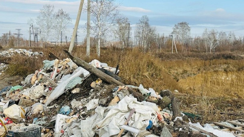 Несанкционированная свалка обнаружена в районе Капая в Ишиме