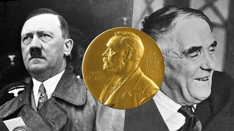 Забытый скандал: почему кандидатуру Гитлера отозвали с Нобелевской премии мира