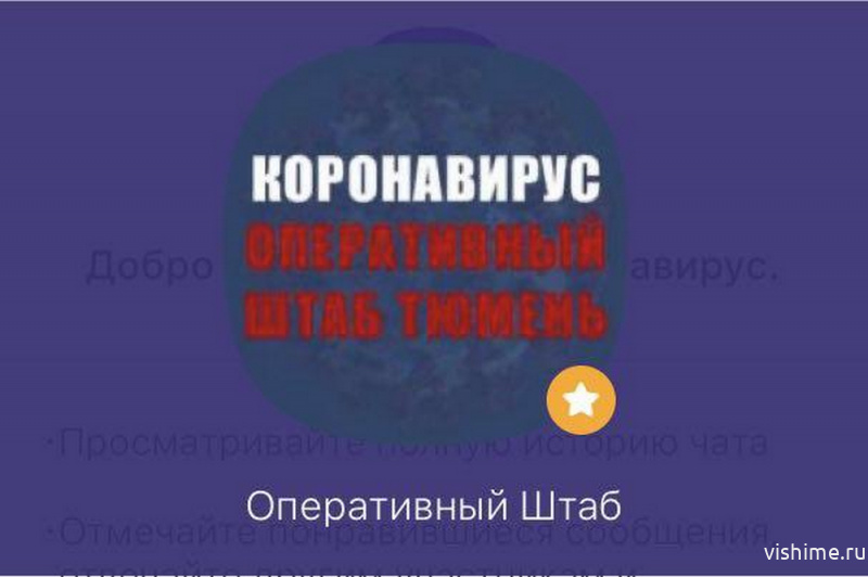 Канал Оперштаба Тюменской области по профилактике коронавируса открыт в Viber
